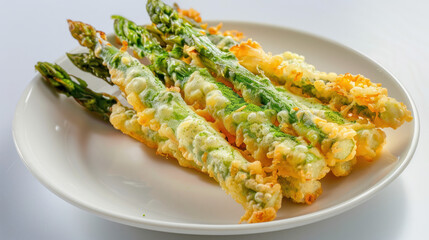 Tempura Asparagus With Matcha Salt