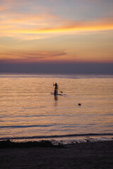 Fototapeta premium over the firing sea