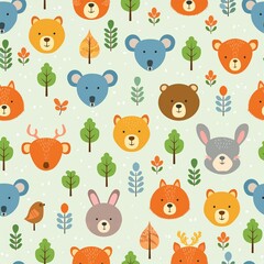seamless pattern with animals