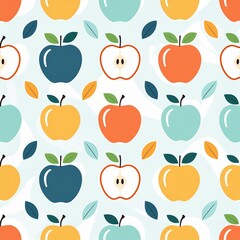 seamless pattern with apples