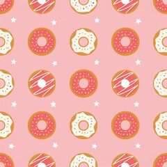 seamless donuts pattern