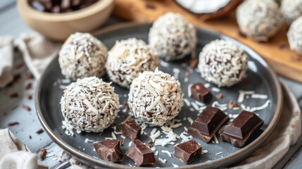 Coconut and Dark Chocolate Fat Bombs