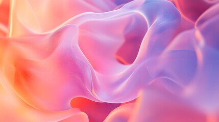 Obraz premium 8. Abstract fluid forms with smooth gradients and subtle highlights, floating on a transparent surface