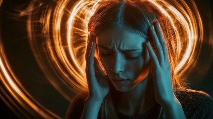 Vertigo Illness Concept