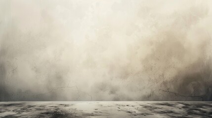 Fototapeta premium Beige gray grainy gradient background poster backdrop background