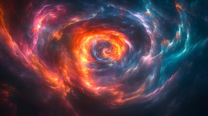 Obraz premium 22. A swirling maelstrom of glowing colors and light with a translucent, otherworldly effect