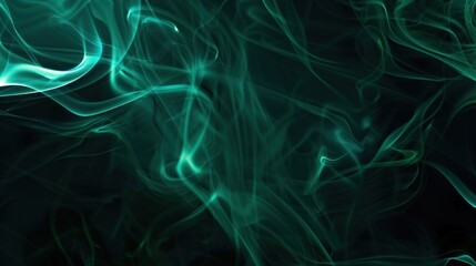 Fototapeta premium Abstract Green Smoke Swirls