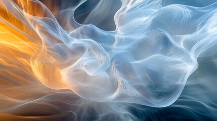 Obraz premium 29. Fluid, swirling patterns of light and color with a translucent, ethereal quality