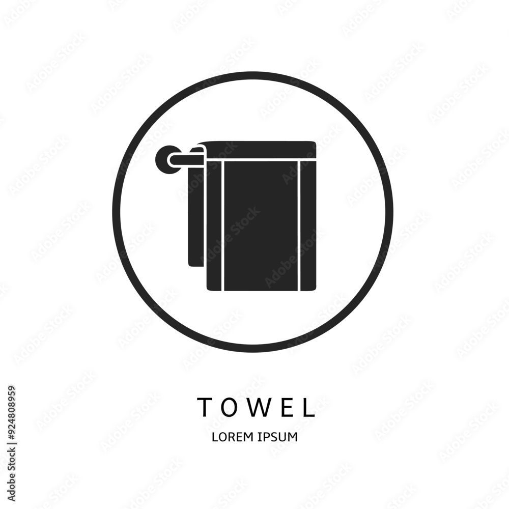 Poster Logo vector design for business. Towel logos.