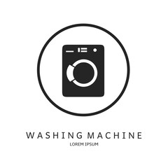 Logo vector design for business. Washing machine logos.