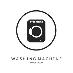 Logo vector design for business. Washing machine logos.