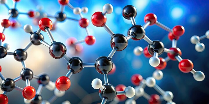 Fructose molecule in structure , Fructose, sugar, molecular structure, chemistry, organic compound