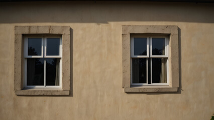 House with a large window overlooking a natural view.