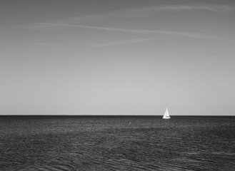 sailing boat on the sea