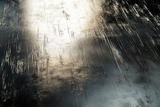 Smooth, brushed silver texture with subtle reflections and a polished, refined finish