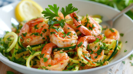 Shrimp Scampi With Zucchini Noodles
