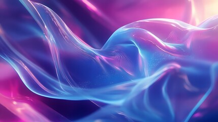 64. Ethereal, translucent ribbons of light and energy with a dynamic, high-tech feel