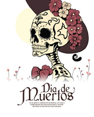 Decorations Mexican Day of the Dead vector sugar skulls Catrina calavera