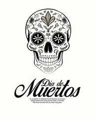 Decorations Mexican Day of the Dead vector sugar skulls Catrina calavera