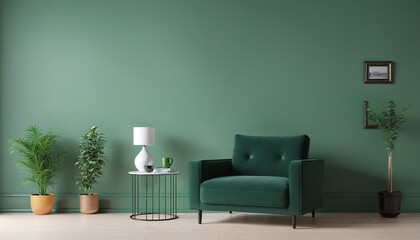 Green living room design