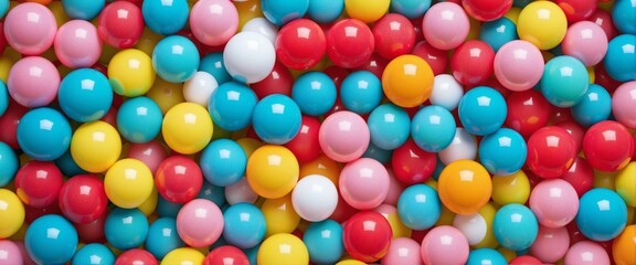 Obraz premium Colorful balls background graphic