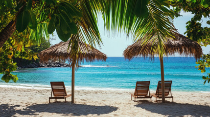 Discover the Serene Beachfront with Gentle, Soft Waves and Comfortable Sun Loungers