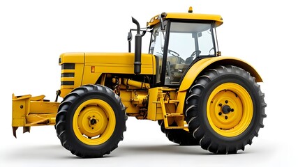 Obraz premium Yellow agricultural tractor