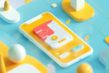 cell phone with yellow cover and white keyboard, UI animation adds delight to interaction