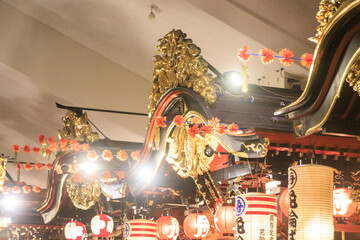 Vibrant Hanawa Bayashi Festival Display at Kazuno Antler Roadside Station