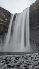 iceland waterfall