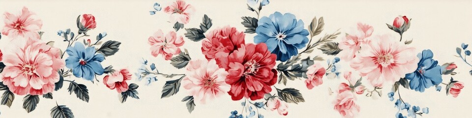 Obraz premium Vintage floral pattern 