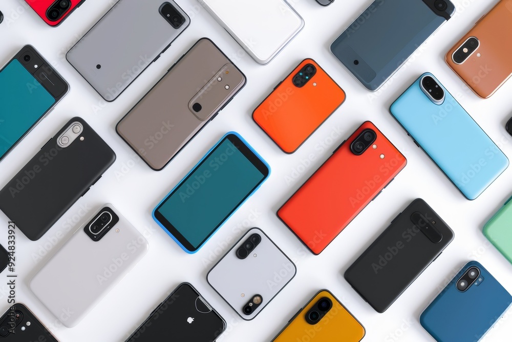 Poster high-quality smartphone pngs for tech-related graphics