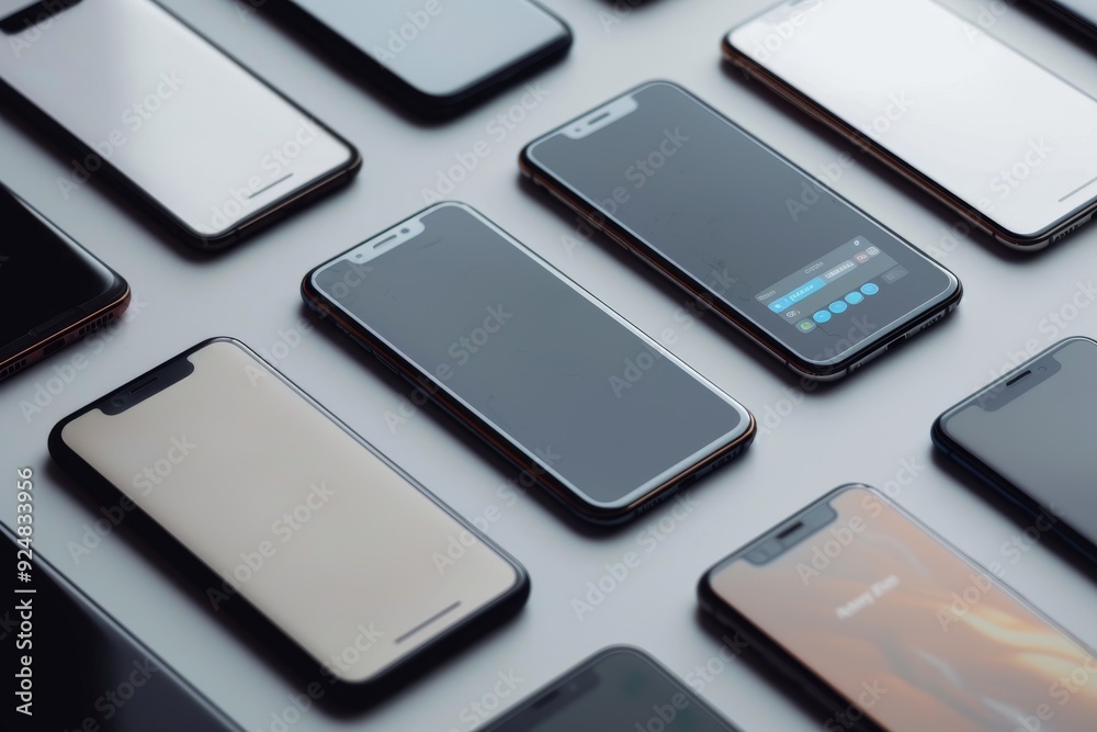 Poster high-quality smartphone pngs for tech-related graphics