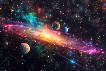 space galaxy in space