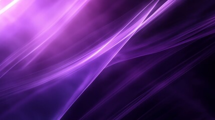 Abstract Purple Light Waves Background Art.