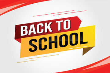 back to school word concept vector illustration with modern 3d style for store big sale landing page template ui web mobile app poster banner flyer background gift card coupon label wallpaper

