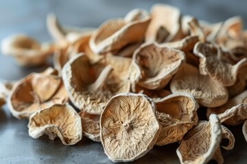 Fototapeta premium Dried Bael fruit for tea Bael fruit herb background