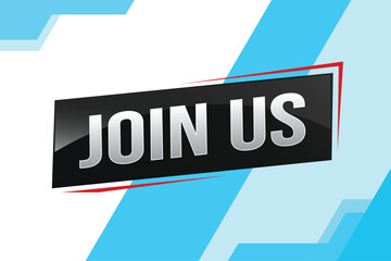 join us word concept vector illustration with modern futuristic 3d style for our team landing page template ui web mobile app poster banner flyer background gift card coupon label wallpaper

