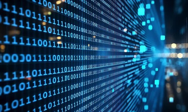Binary Code Abstract Background