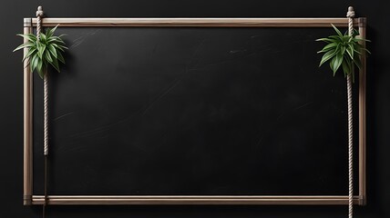 Isolated announcement surface, chalk board