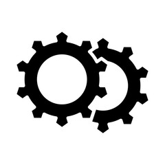 Gear glyph icon