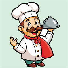 Male chef vector