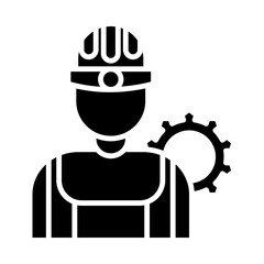 Industrial Engineer glyph icon