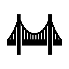 Golden Gate Bridge glyph icon