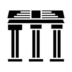 Brandenburg Gate glyph icon