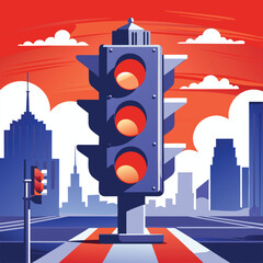 traffic light in the city