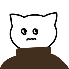 Adorable Dog Character in Turtleneck Vector | Cute Minimalist Design