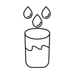 glass icon vector on white background