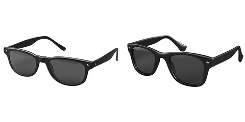 Black sunglasses isolated on a white background