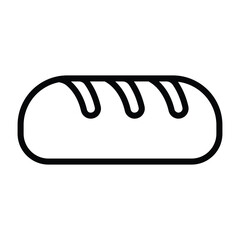 Simple Bread icon. The icon can be used for websites, print templates, presentation templates, illustrations, etc